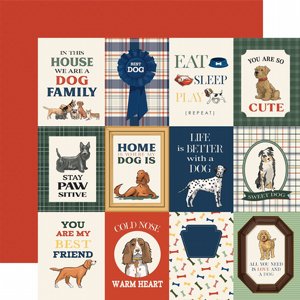 דף קארדסטוק מעוצב 12*12 אינץ' מסדרת Best In Show 3x4 Journaling Cards 12x12 דף קארדסטוק מעוצב 12*12 אינץ' מסדרת Best In Show 3x4 Journaling Cards 12x12