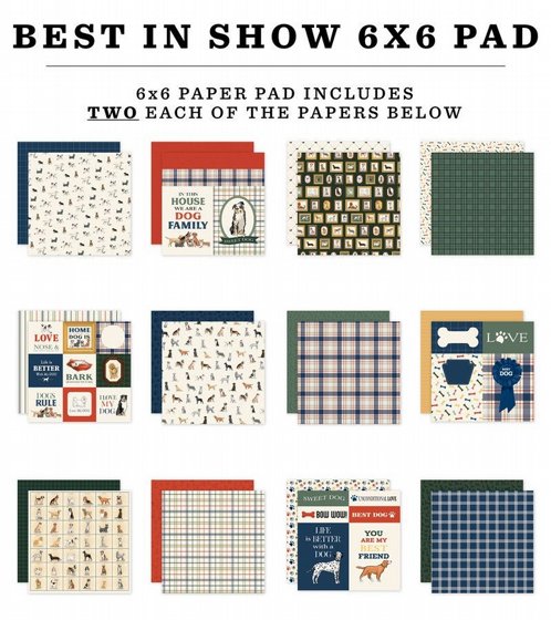 ���� ��� �������� ������� 6*6 ���� ����� Best In Show 6x6 Paper Pad