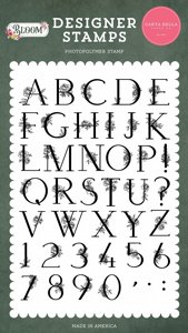 ���� ������ �������� �����  Bloom: Floral Alphabet Stamp Set