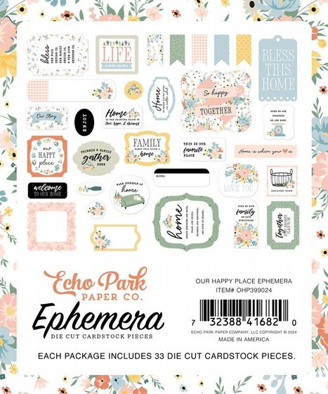 ������ �������� �������� ����� Our Happy Place Collection Ephemera