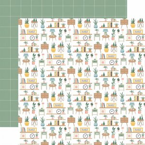 גליון קארדסטוק מעוצב 12*12 אינץ' מסדרת Our Happy Place Collection Home Essentials גליון קארדסטוק מעוצב 12*12 אינץ' מסדרת Our Happy Place Collection Home Essentials