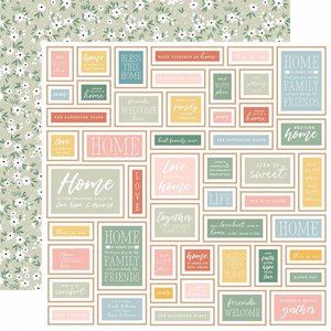 גליון קארדסטוק מעוצב 12*12 אינץ' מסדרת Our Happy Place Collection Life Is Sweet Frames גליון קארדסטוק מעוצב 12*12 אינץ' מסדרת Our Happy Place Collection Life Is Sweet Frames
