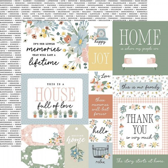 ����� ������� �������� �������� ����� 12*12 ���� �����  Our Happy Place Collection 