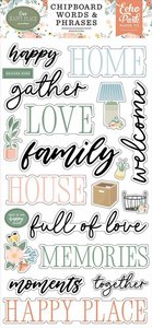 מארז מדבקות מילים ומשפטים מצ'יפבורד מסדרת Our Happy Place Collection Words And Phrases מארז מדבקות מילים ומשפטים מצ'יפבורד מסדרת Our Happy Place Collection Words And Phrases