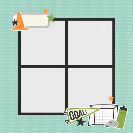 ���� ������ �������� ������ ����� Soccer Simple Pages Page Pieces