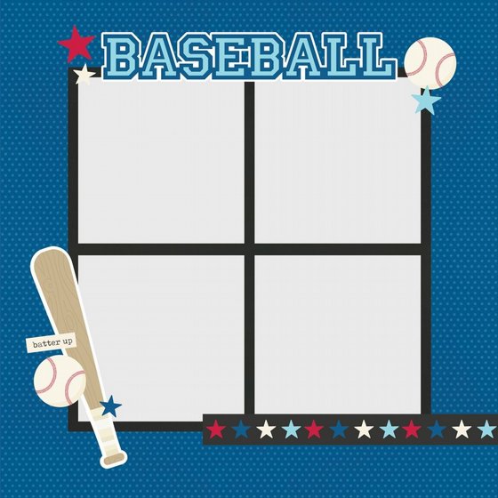 ���� ������ �������� ������ ����� Baseball Simple Pages Page Pieces