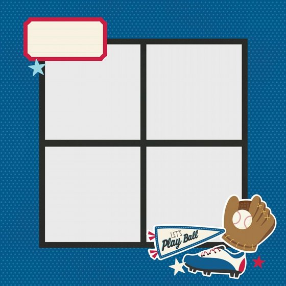 ���� ������ �������� ������ ����� Baseball Simple Pages Page Pieces