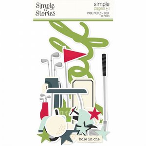 מארז חיתוכי קארדסטוק ענקיים מסדרת Golf Simple Pages Page Pieces מארז חיתוכי קארדסטוק ענקיים מסדרת Golf Simple Pages Page Pieces
