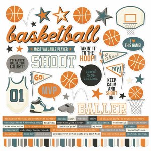 מארז מדבקות קארדסטוק 12*12 אינץ' מסדרת Basketball Cardstock Stickers מארז מדבקות קארדסטוק 12*12 אינץ' מסדרת Basketball Cardstock Stickers