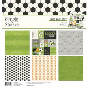 מארז דפי קארדסטוק 12*12 אינץ' מעוצבים מסדרת Soccer Collection Kit מארז דפי קארדסטוק 12*12 אינץ' מעוצבים מסדרת Soccer Collection Kit
