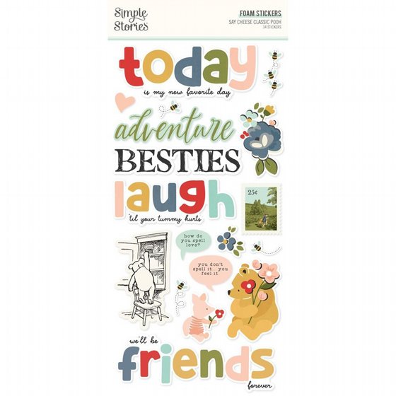 ���� ������ ��� ����� Say Cheese Classic Pooh Foam Stickers