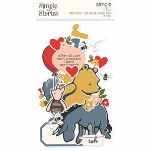 מארז חיתוכי קארדסטוק ענקיים מסדרת Say Cheese Classic Pooh Simple Pages Page Pieces מארז חיתוכי קארדסטוק ענקיים מסדרת Say Cheese Classic Pooh Simple Pages Page Pieces