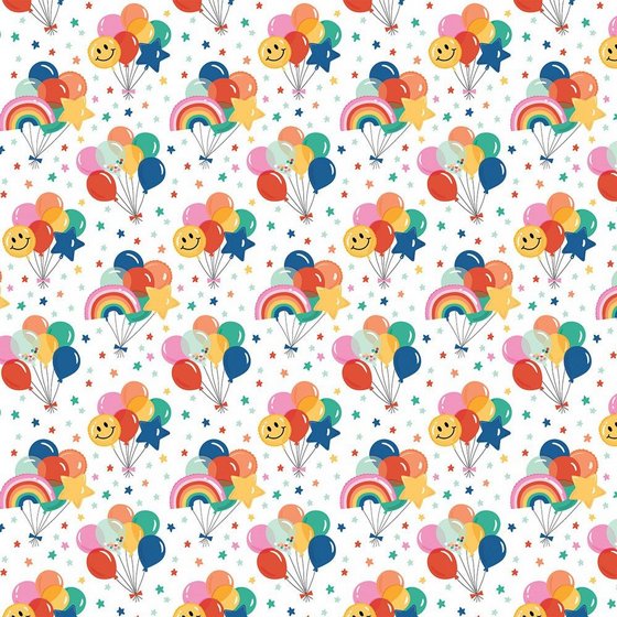 �� �������� ����� 12*12 ���� Hip Hip Hooray Birthday Balloons