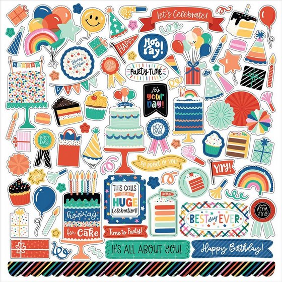 ����� ������ �������� ������� Hip Hip Hooray Collection Element Sticker