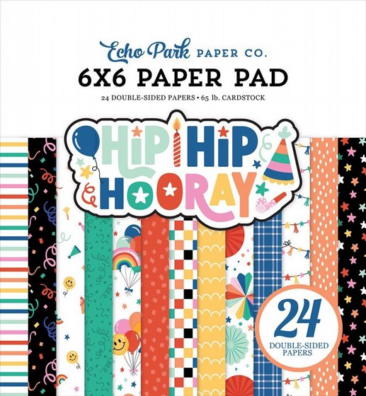 ���� ��� �������� ������� 6*6 ���� Hip Hip Hooray Collection 6x6 Paper Pad
