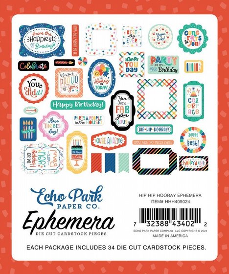������ �������� �������� ����� Hip Hip Hooray Ephemera