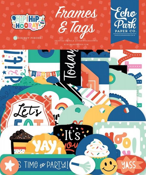 ������ �������� �������� ����� Hip Hip Hooray Collection  Ephemera  Frames And Tags