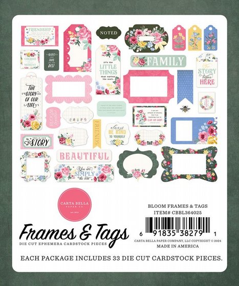 ������ �������� �������� ����� Bloom Collection - Ephemera - Frames And Tags