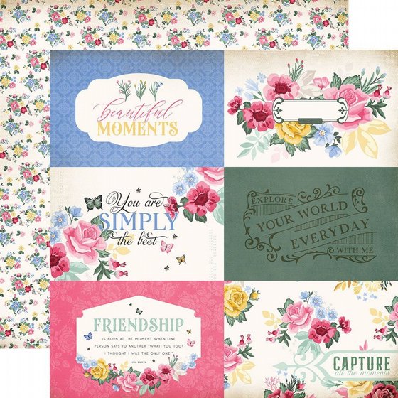 �� �������� �������� �������� ����� �� ���� 12*12 ���� �����  Carta Bella Paper  Bloom Collection