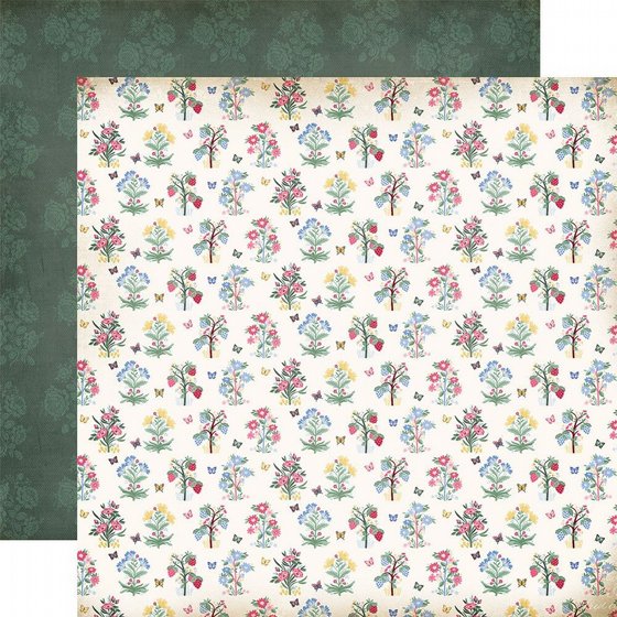 �� �������� ����� �� ���� 12*12 ���� ����� Carta Bella Paper Bloom Collection