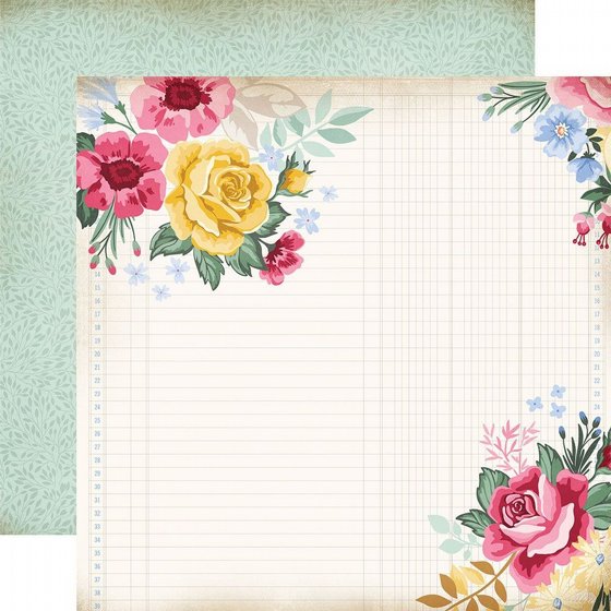 �� �������� ����� �� ���� 12*12 ���� �����  Carta Bella Bloom Collection