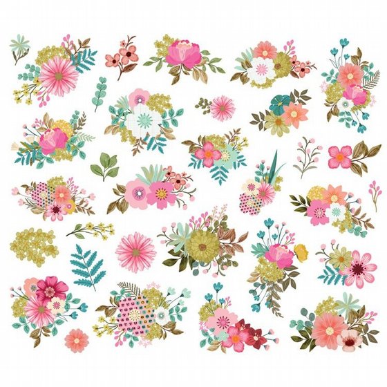 ������ �������� �������� �����  Noteworthy - Floral Bits & Piece