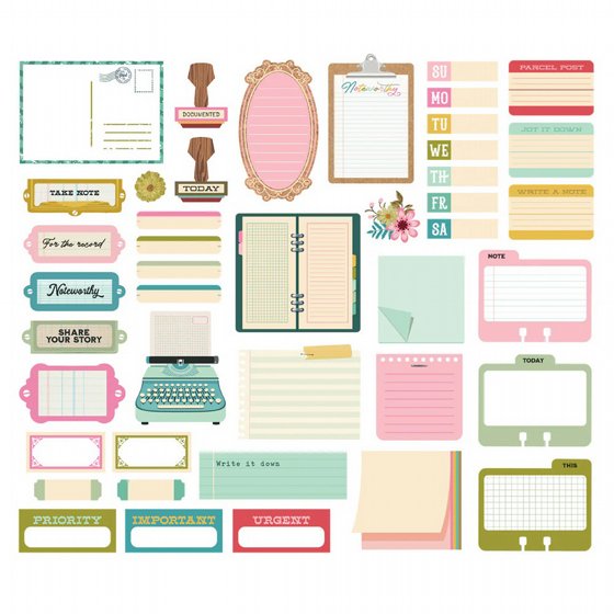 ������ �������� �������� ����� �	Noteworthy - Journal Bits & Pieces