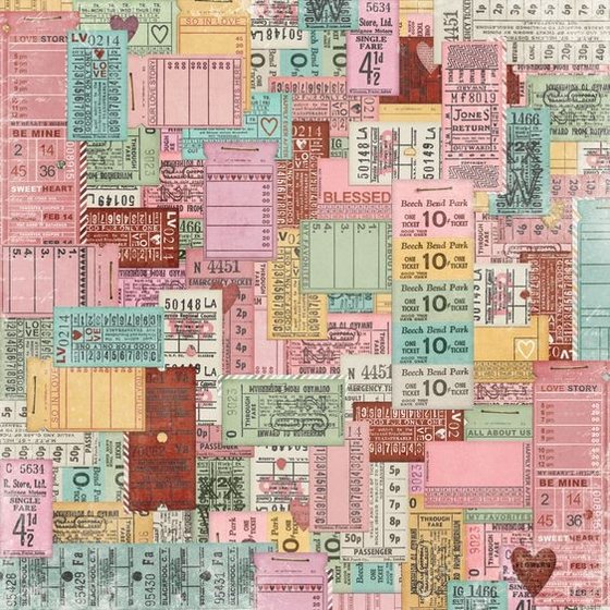 �� �������� ����� 12*12 ���� ����� Simple Vintage Love Story - 2x2/4x4 Elements