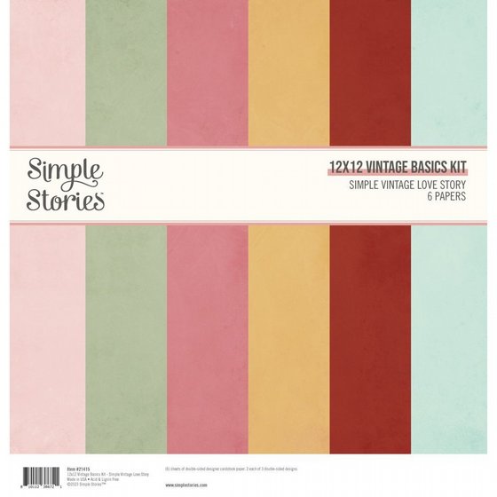 ���� ��� �������� ������� ���� 12*12 ���� ����� Simple Vintage Love Story 
