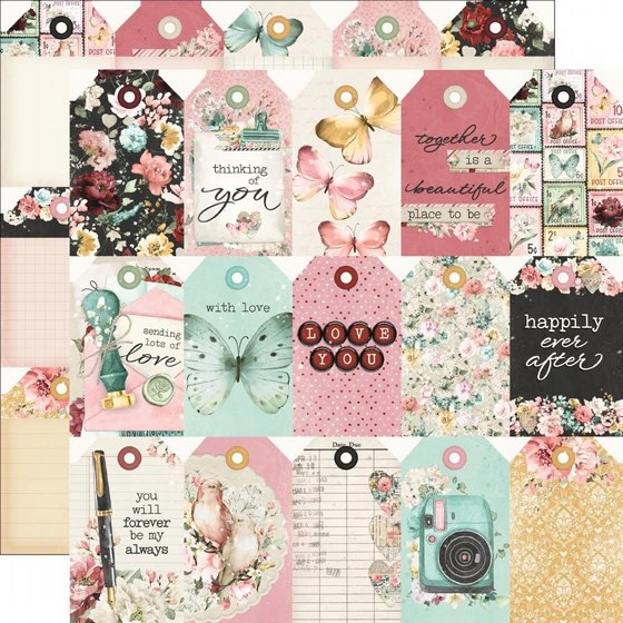 �� �������� ����� 12*12 ���� ����� Simple Vintage Love Story