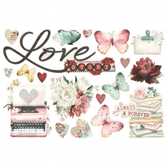 ������ �������� ������ �������� ����� Simple Pages Page Pieces - Simple Vintage Love Story
