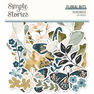 חיתוכי קארדסטוק איכותיים מסדרת Remember - Floral Bits & Pieces חיתוכי קארדסטוק איכותיים מסדרת Remember - Floral Bits & Pieces
