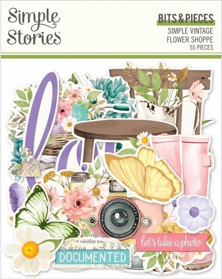 ������ �������� �������� ����� Simple Vintage Flower Shoppe - Bits & Pieces 