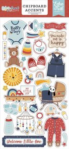 ���� ������ �'������ ����� Baby On Board - Boy 6x13 Chipboard Accents