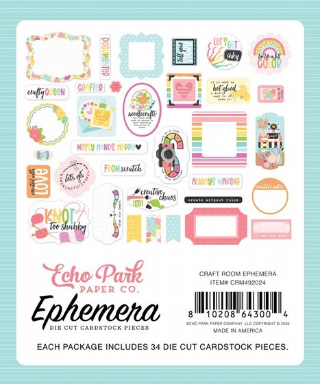 ������ �������� �������� ����� Echo Park  Craft Room Collection Ephemera