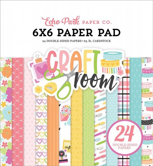 ���� ��� �������� ������� 6*6 ���� �� ����� ����� Echo Park - Craft Room Collection  6 x 6 Paper Pad