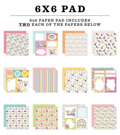 ���� ��� �������� ������� 6*6 ���� �� ����� ����� Echo Park - Craft Room Collection  6 x 6 Paper Pad