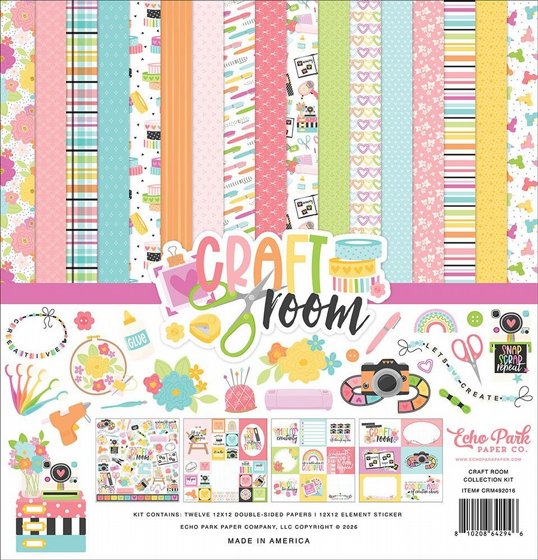 ���� ��� �������� ������� ����� Echo Park  Craft Room Collection  12 x 12 Collection Kit 
