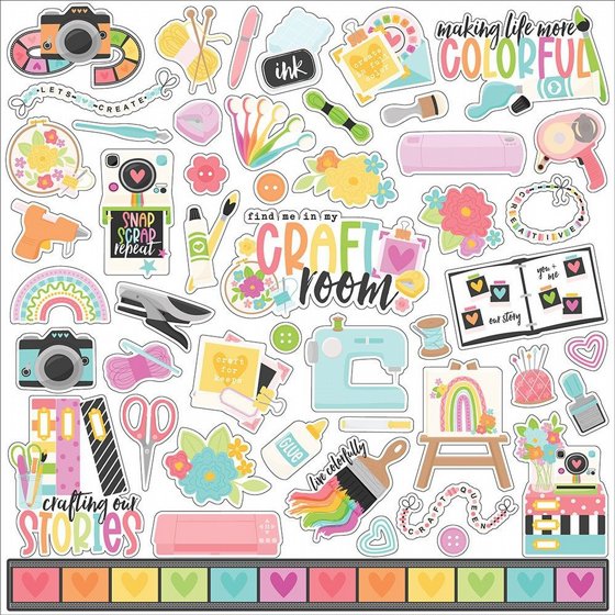 ���� ��� �������� ������� ����� Echo Park  Craft Room Collection  12 x 12 Collection Kit 