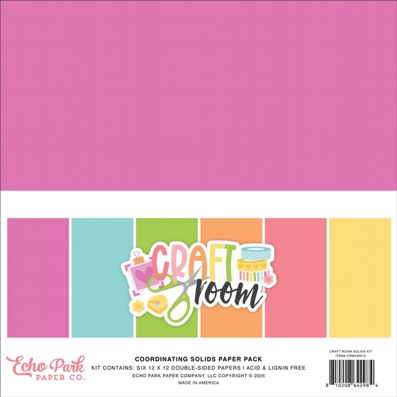 ���� ��� �������� ���� 12*12 ���� �����  Echo Park Solids Kit 12"X12" Craft Room