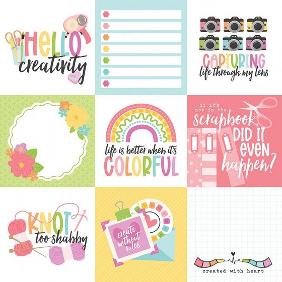 �� �������� ����� �� ���� 12*12 ���� �����  Craft Room: 4x4 Journaling Cards