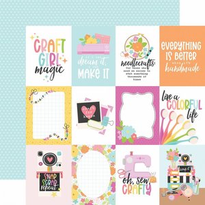 דף קארדסטוק מעוצב דו צדדי 12*12 אינץ' מסדרת Craft Room: 3x4 Journaling Cards 12x12 Patterned Paper דף קארדסטוק מעוצב דו צדדי 12*12 אינץ' מסדרת Craft Room: 3x4 Journaling Cards 12x12 Patterned Paper