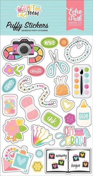 ���� ������ ��� �����  Craft Room Puffy Stickers 