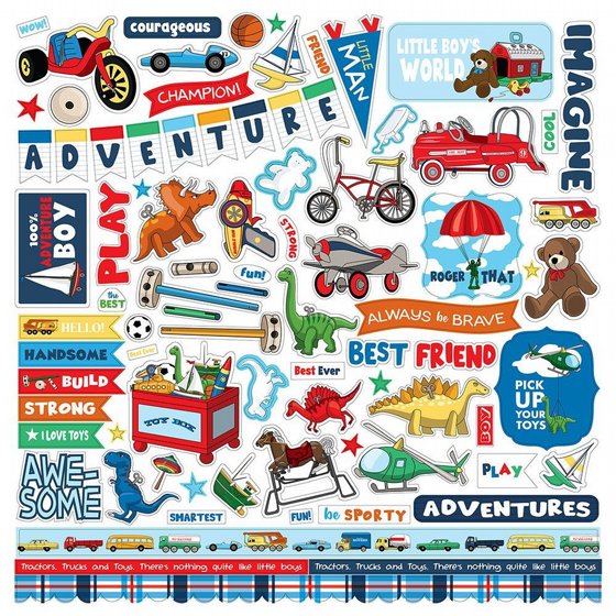 ���� ��� �������� ������� ����� Carta Bella Paper Little Boy Collection 12 x 12 Collection Kit