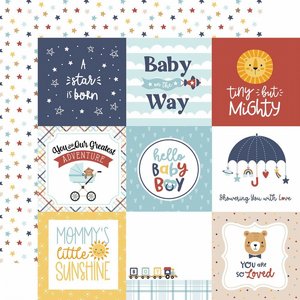 �� �������� ����� �� ���� 12*12 ����' ����� Baby On Board Boy Collection 12 x 12 Double Sided Paper  It'S A Boy Essentials