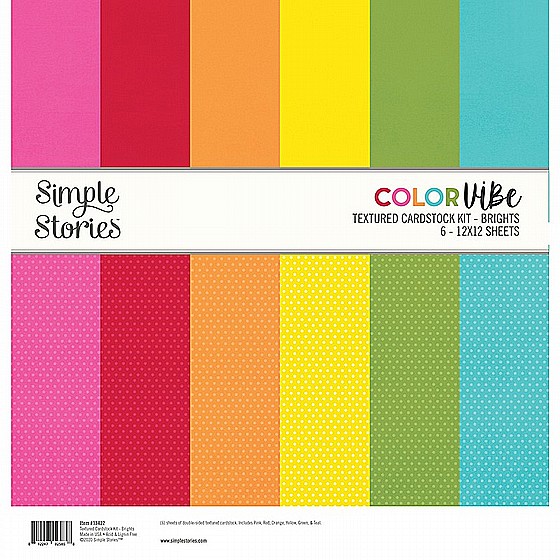 BRIGHTS TEXTURED CARDSTOCK KIT