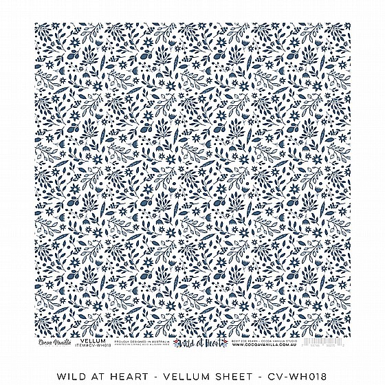 Wild At Heart � Vellum Sheet