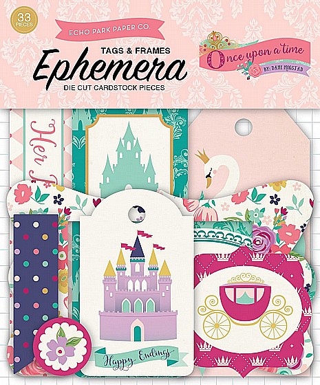 ONCE UPON A TIME PRINCESS FRAMES & TAGS EPHEMERA