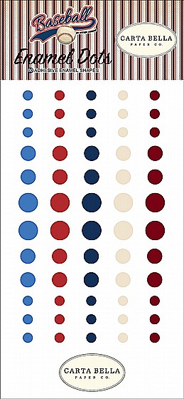BASEBALL ENAMEL DOTS