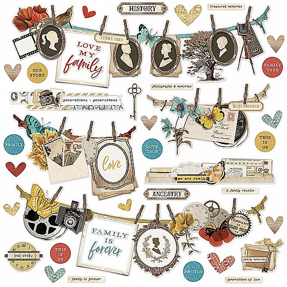 Simple Vintage Ancestry Banner sticker